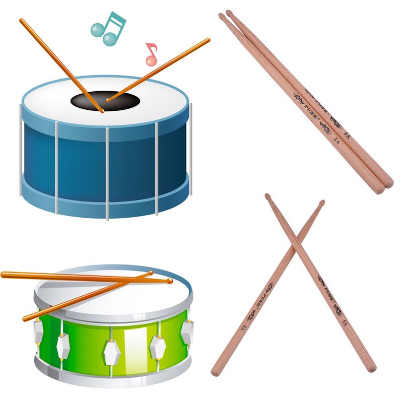 PUNK Professional Drum Sticks 5A Hickory Wood Drumsticks Musical Instruments Drum Sticks One Pair - Image 5